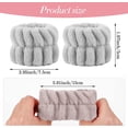 thumbnail image 2 of 4 Pairs Women's Microfiber Wrist Wash Bands, Absorbent Wristbands Wrist Sweatband for Girls Prevent Water from Spilling Down Your Arms, 2 of 5