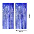 thumbnail image 5 of Foil Curtains Pack Metallic Fringe Curtains For Christmas Decorations, 5 of 5