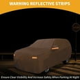 thumbnail image 3 of Funda para automóvil impermeable Unique Bargains para Toyota Highlander con franjas reflectantes, 3 of 4