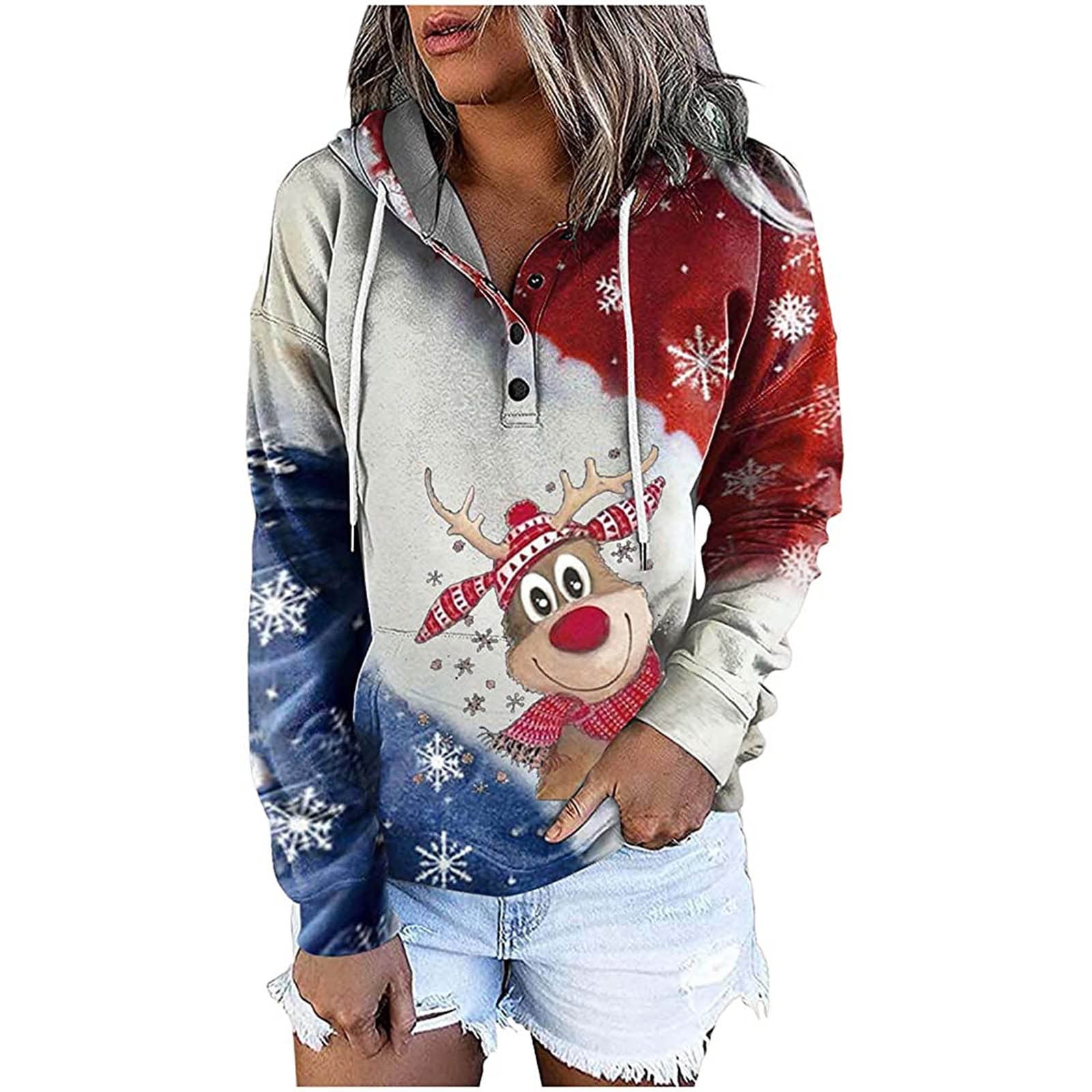Ladies christmas sweatshirts uk Clearance