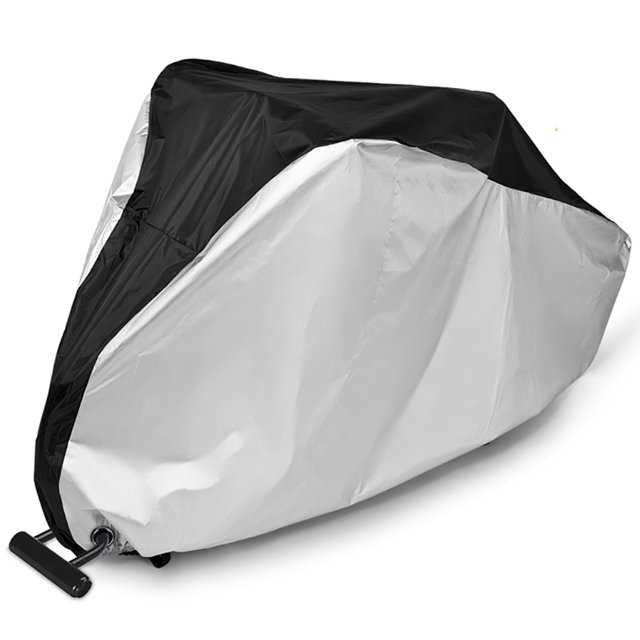 Muyoka Funda para bicicleta impermeable 210D cubierta de tela de poliéster recubierta de plata Funda para bicicleta anti-UV y a prueba de polvo MTB Bike Road Bike Case con diseño de orificio antirrobo Muyoka Hogar