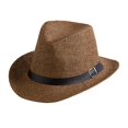 thumbnail image 1 of Sombrero Enrollable Plegable De Paja Para Hombre Y Mujer, Protector Solar De Verano, Sombrero De Jazz Transpirable, Gorra Para El Sol Al Aire Libre, Gorra De Paja De Papyrus Para Pesca sonducket AP007985-02, 1 of 6