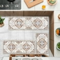 thumbnail image 5 of MeyJey Kitchen Rug Set 3 Piece, Non Slip Machine Washable Mats for Home Floor and Living Room, Beige/Brown, 5 of 14