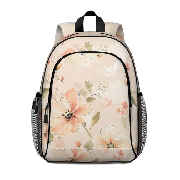 Floral Travel Backpack Oxford Fabric Lightweight Casual Daypack