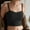 Black, variant on Women's Bras No Wire Comfort Choice Hanging Neck Beautiful Back Suspender With Chest Pad Bra Tube Top Bottom Wrap Top.
