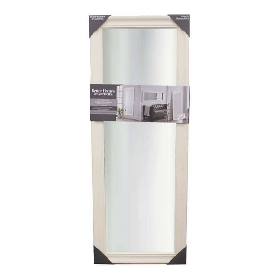 Espejo Decorativo Better Homes & Gardens para Uso Vertical u Horizontal Diseño Rectangular Blanco