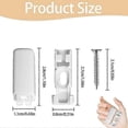 thumbnail image 2 of 2025 Pack of 8 Pleated Replacement Parts, Clamping Brackets, Clamping Shoes for Tensioned Pleated Blinds, for Adhesive Backing g20241698301, 2 of 5