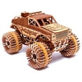 thumbnail image 1 of Wood Trick 3D Monster Truck Wooden Toy Car Model Mechanical Building Kit, 1 of 6