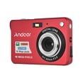 thumbnail image 1 of Videocámara Andoer 18M 720P HD Cámara digital Videocámara con 2pcs Baterías recargables 8X Zoom digital Anti-shake 2.7 pulgadas LCD Niños Regalo de Navidad Andoer Videocámara, 1 of 7