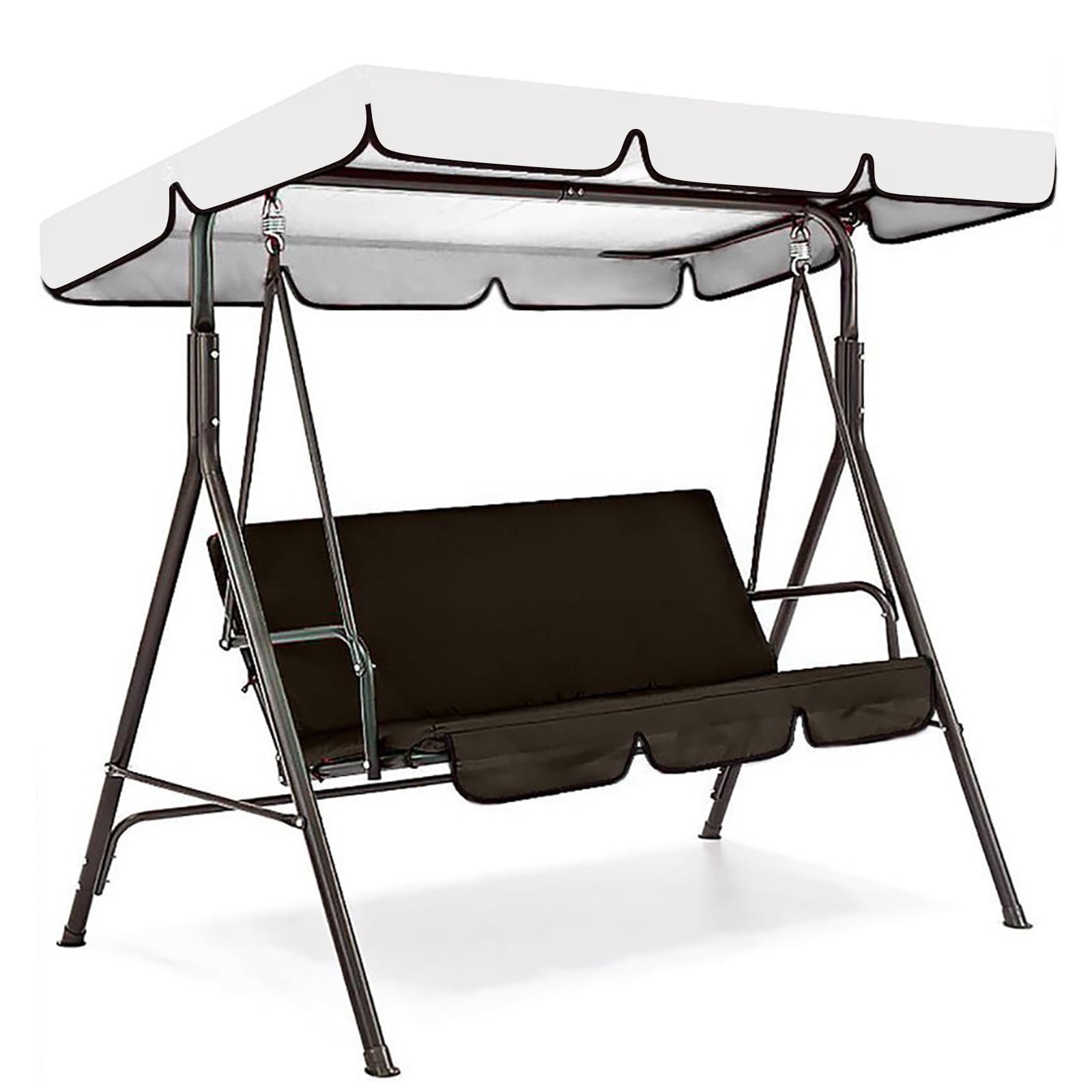 3 seater garden swing seat with cushions