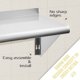 thumbnail image 4 of Estante de acero inoxidable 30 x 152 cm 142 kg estantería flotante comercial para restaurante cocina hogar hotel, 4 of 7