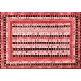 thumbnail image 1 of Ahgly Company Indoor Rectangle Abstract Red Modern Area Rugs, 4' x 6', 1 of 4