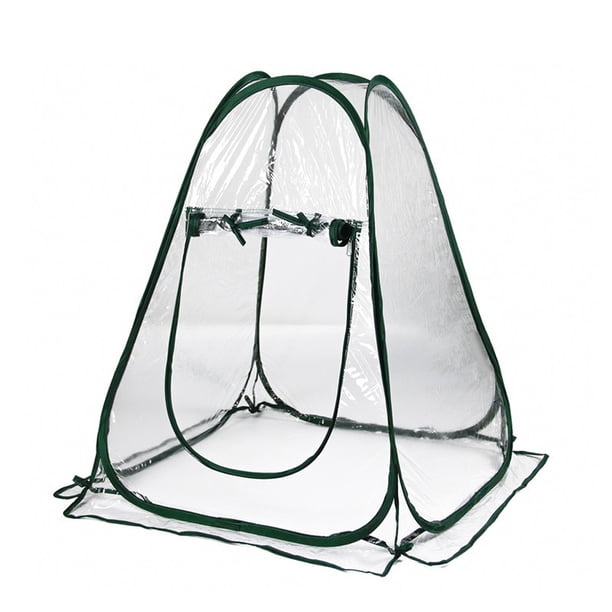 PVC Portátil Mini Pop-Up Invernadero Pequeño jardín plegable Cubierta de patio trasero a prueba de viento Flor Planta Sujetador Herramientas Accesorios Inevent HA010702-00