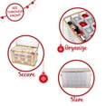 thumbnail image 4 of Simplify 112-Count Christmas Holiday Plastic Ornament Organizer Box, Gold, 4 of 14