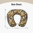 thumbnail image 5 of Xecao Mushrooms Honeycomb Print Memory Foam Cervical Neck Pillow Versatile U-Shaped Pillows for Home,Office,Camping,Travelling,Soft Washable Cover, 5 of 8