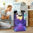 thumbnail image 5 of Yayeee Freestanding Laundry Hamper with Handle Collapsible Large Storage Basket for Clothes, Blue Road, 5 of 7