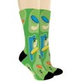 thumbnail image 2 of Sports Gifts for Men Disc Golf Socks Disc Golf Accessories Novelty Crew Socks Multi 1, 2 of 5