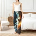 thumbnail image 5 of Uemuo Red And Blue Flame Wave Dragon Pattern Women's Wide Leg Palazzo Lounge Pants with Pockets Light Weight Loose Comfy Casual Pajama Pants-XX-Large, 5 of 9