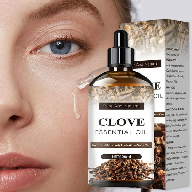 onlyliua Liquidación de Rebajas de Hoy Aceite Facial de Clavo - 100 Ml Cuidado de La Piel Refrescante Iluminador Hidratante y Nutritivo
