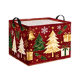 thumbnail image 2 of Christmas Storage Basket for Gifts Empty Large Christmas Storage Bins，Fabric Laundry Baskets with Handle Xmas Collapsible Organizer Boxes for Home Office Gifts Toys Books(B6-1pcs), 2 of 4