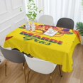 thumbnail image 5 of SKYSONIC Mardi Gras Tablecloth Waterproof Washable Polyester Square Table Cover Durable Tablecloth for Kitchen Dining Table Party Decor (54 X 54 Inch), 5 of 7