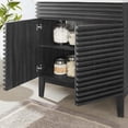 thumbnail image 4 of Modway 30-inch Bathroom Vanity Cabinet with 2 Doors, Charcoal, 4 of 8