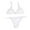 White-79, variant on Lopeceal Women Two Piece Thong Bikini Sets Solid Color Swimsuits Sexy Bathing Suits High Waisted Triangle Beach Swimsuit