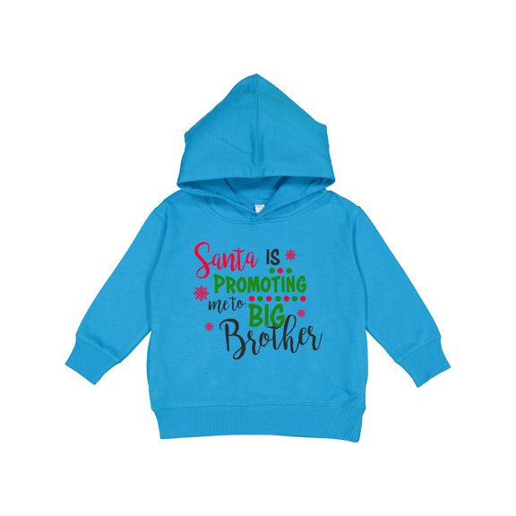 Inktastic Santa is Promoting Me to Big Brother Toddler Hoodie