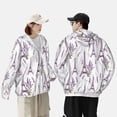 thumbnail image 4 of Lsque Lavender Flowers UPF 50+ Lightweight Sun Protection Men's Women's Long Sleeve Shirt, Hoodie Performance -Small, 4 of 9