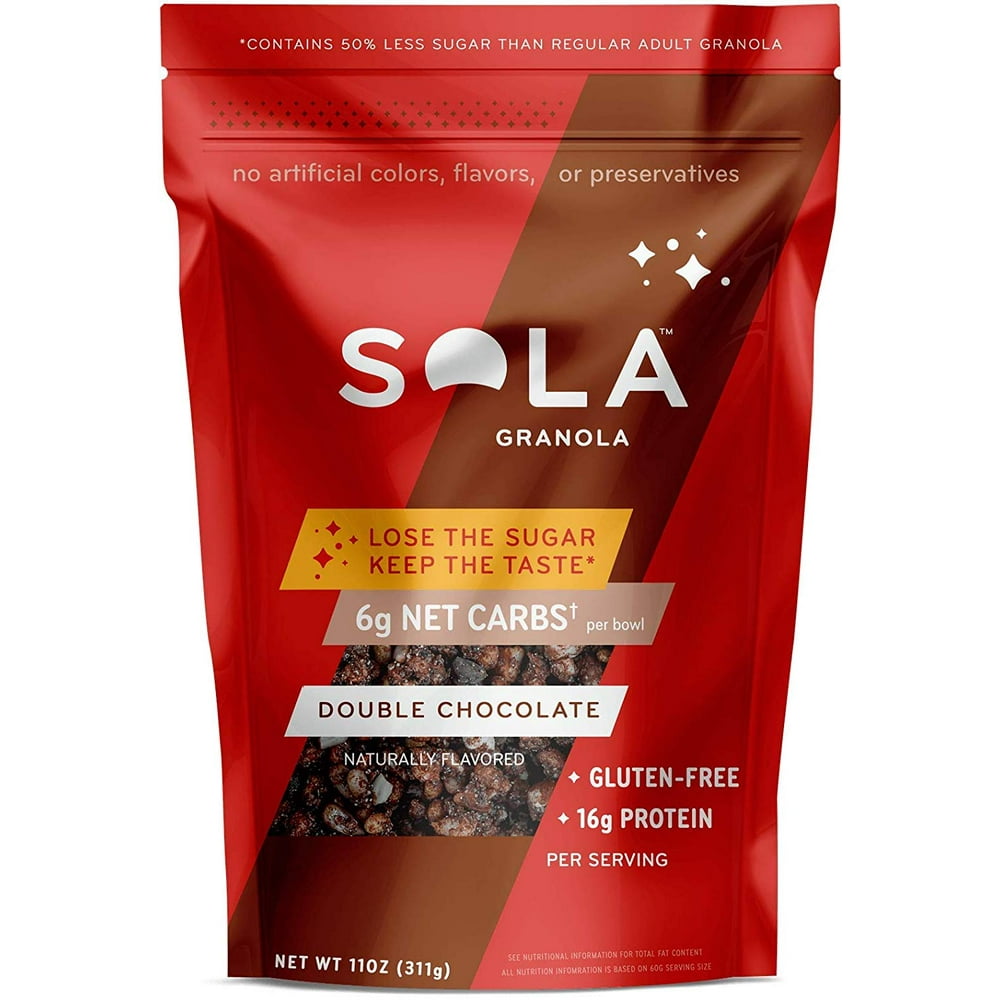 SOLA Double Chocolate Granola, 11oz (3Pack)