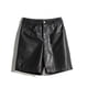 thumbnail image 1 of Womens Shorts Trendy High Waisted Genuine Leather Look Stretchy Jean Shorts Short Denim Pants with Pockets Comfy, 1 of 4