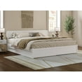 thumbnail image 4 of AFI Capri King Solid Wood Platform Bed with Panel Footboard and Twin-XL Trundle, White, 4 of 16