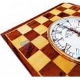 thumbnail image 3 of Nagina International Wooden Nautical Chess Styled Square Wall Clock - Home Decor Hanging, 3 of 6