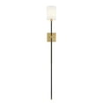 thumbnail image 4 of Trade Winds Paige 1-Light Wall Sconce in Black with Natural Brass Accents, 4 of 7