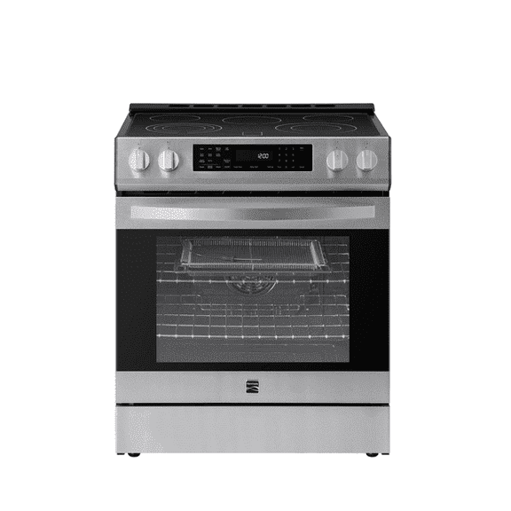 Kenmore 22-96843 5.6 cu. ft. Front-Control 5 Element Electric Range Stove with and Dual Ring Elements, Self-Clean Oven, Precision Set Controls