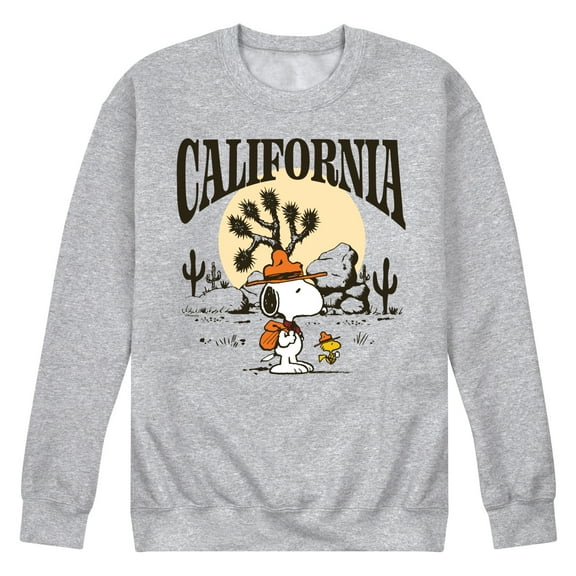 Peanuts - Beagle Scout California - Men's Crew Neck Fleece Pullover