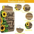 Hvxrjkn 4Pcs Vintage Mason Jar Wall Decor Wood, Rustic Sunflower Wall