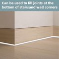 thumbnail image 6 of Topboutique 79 inch Stick Wall Molding,Flexible Quarter Round Molding,Bendable Peel Trim Molding,Double-Sided Self Adhesive Molding Trim for Wall Edge Corner Stair Edge,Bathroom Kitchen,White, 6 of 9
