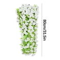 thumbnail image 3 of D-594 White Artificial Rose Flower 80Cm Wall Hanging Simulation Decor For Home Garden #75d71, 3 of 8