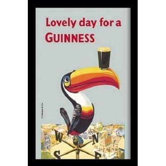 Ylens "Aim For A Guinness" Retro Metal Tin Sign - 8x12 Inches, Vintage Wall Decor For Bar, Man Cave, Garage