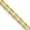 thumbnail image 2 of Avariah Diamonds Solid 14K Yellow Gold 3.2mm Concave Anchor with Lobster Lock Chain - 20", 2 of 8