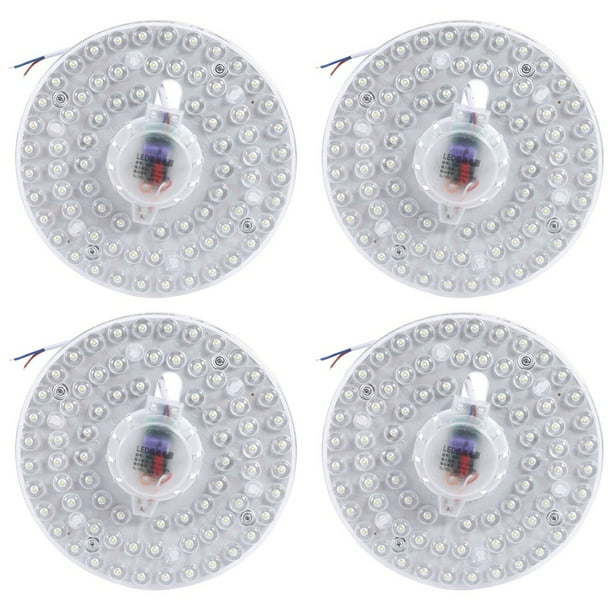 4X Fuente de Luz del Módulo de Luz de Techo LED 36W IluminacióN de Alto Brillo Redonda Luz de Techo Interior FríO