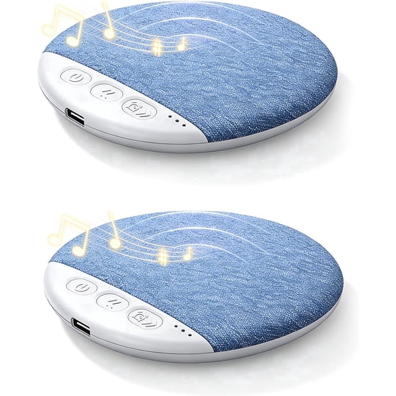 2 Pack Under Pillow Speaker Hifi Bluetooth White Noise Sleep Aid Timer Bedside Speaker
