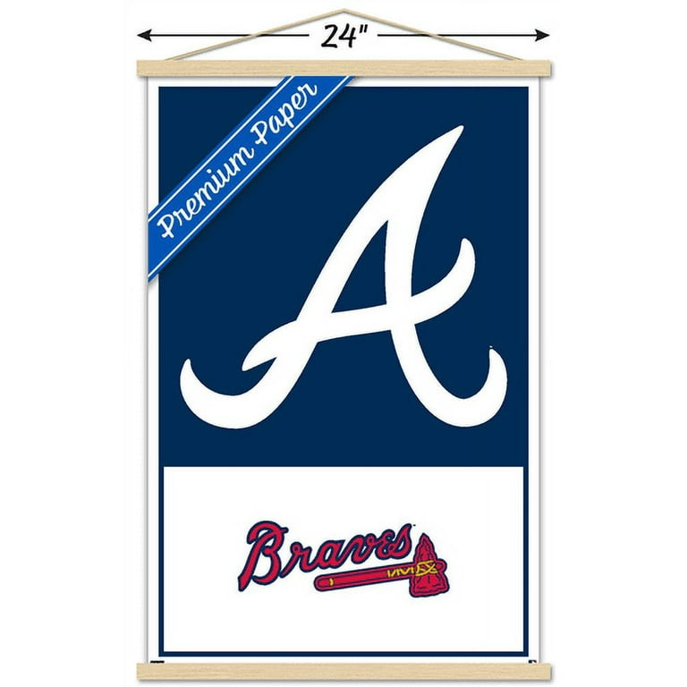 MLB Atlanta Braves - Logo 22 Wall Poster with Magnetic Frame