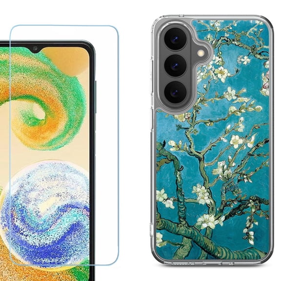 Phone Case for Samsung Galaxy A37 5G, with Screen Protector, by OneToughShield - Almond Blossom