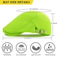 thumbnail image 5 of Minzimin Men's Mesh Cap Breathable Summer Newsboy Hat Adjustable Beret Cabbie Driving  Hats, 5 of 7
