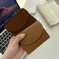 thumbnail image 2 of Women Wallet Portable Faux Leather Large Capacity Solid Color Magnetic Button Card Holder Small Slim  Purse Money Bag Case Shopping Use, 2 of 11