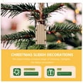 thumbnail image 6 of Zoyueyie 10Pcs Delicate Wooden Sled Ornaments Christmas Sleigh Decoration for Desktop, 6 of 10