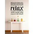 thumbnail image 1 of Family Splash in the Waves Colourful Beach Wall Decal Decoration Colourful Perfect Beach Rules to Follow Lasts Years and Easily Removable - Size: 40 In(W) x 40 In(H), 1 of 3
