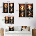 thumbnail image 4 of Designart "Sunset Pastoral Mystic Forest River VI" River Mountain Framed Wall Art Set Of 2 - Red Landscapes Frame Gallery Set For Office Decor, 4 of 7